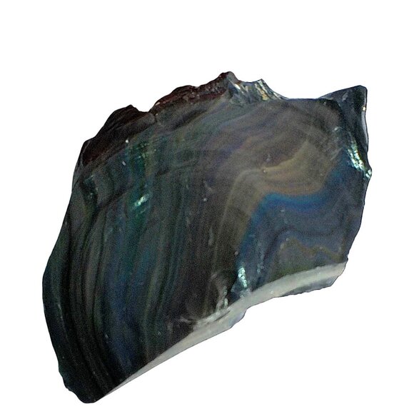 Rainbow Obsidian Volcanic Glass Specimen For Collectors